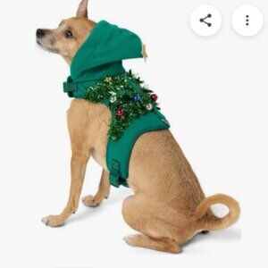 nwt MERRY & BRIGHT CHRISTMAS TREE DOG HOLIDAY HARNESS GREEN LARGE